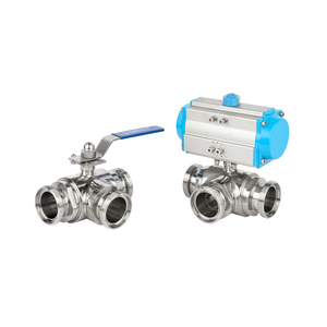 Pneumatic Three-way Ball Valve