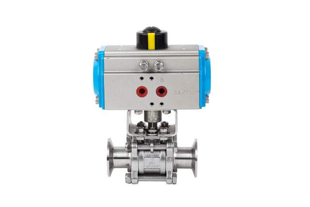 Pneumatic Clamp Three-piece Ball Valve