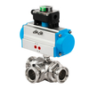 Pneumatic Three-way Ball Valve